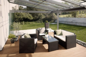 Terrasse beinahe ganzjährig nutzen durch lashaus