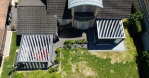 Outdoor Traum mit zwei Lamellendächern von Warema