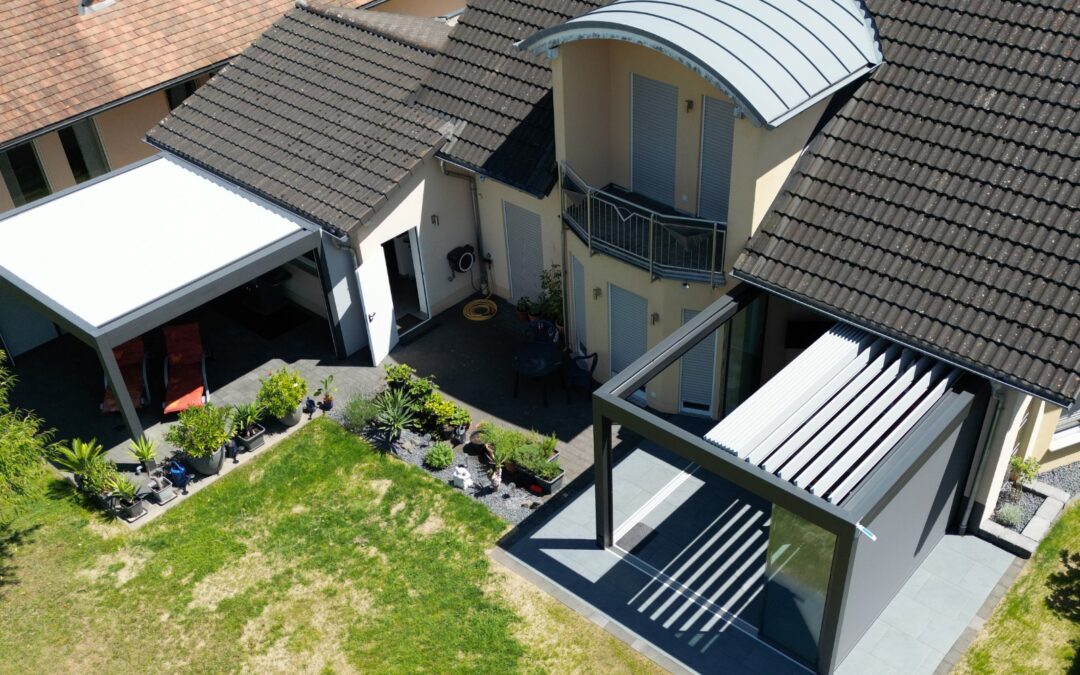 Lamellendach L70 in Wittlich – Doppelprojekt Sommergarten