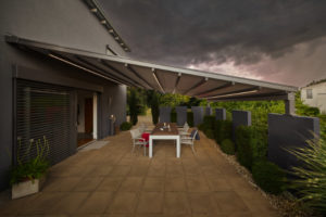 Wetterschutz Pergoal-Markise