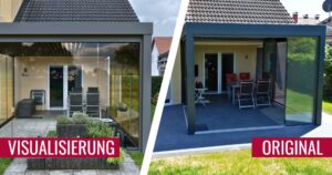 Warema Lamellendach Visualisierung