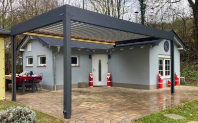 Nahtlose Aufdach-Sonderlösung Lamellendach L50 in Metzdorf – individuell maßgefertigt