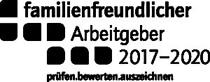 Abbildung des Siegels der Bertelsmann-Stiftung "Familienfreundlicher Arbeitgeber 2017-2020"
